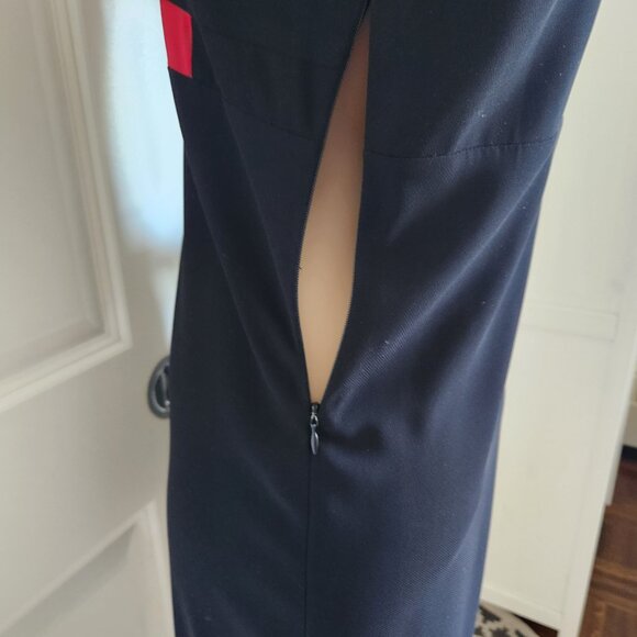 InWear Dress LBD classic black dress with red band accent - Picture 6 of 11